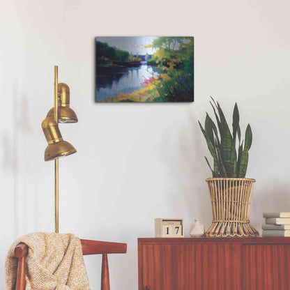 Luxe Metal Art 'Morning Light' by Tadashi Asoma, Metal Wall Art,24x16