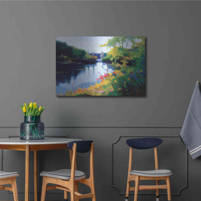 Luxe Metal Art 'Morning Light' by Tadashi Asoma, Metal Wall Art,36x24