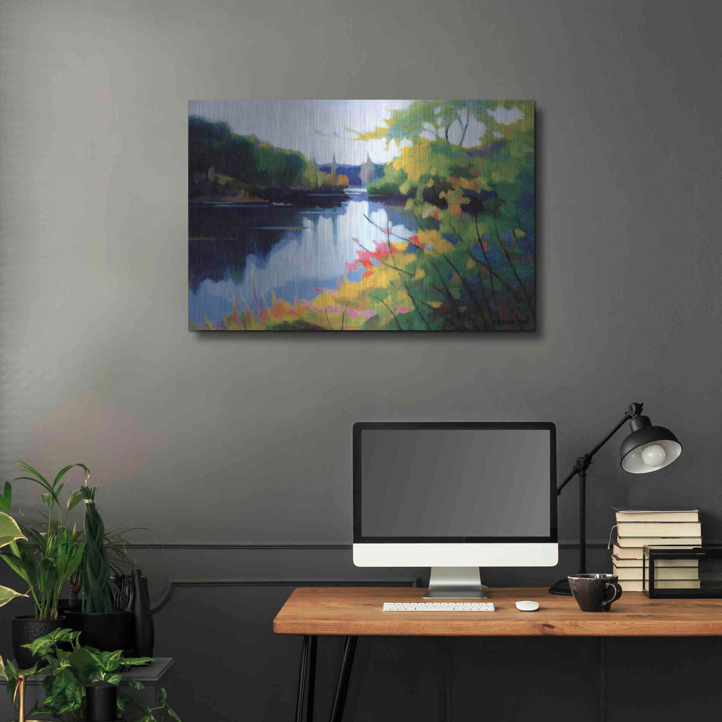 Luxe Metal Art 'Morning Light' by Tadashi Asoma, Metal Wall Art,36x24