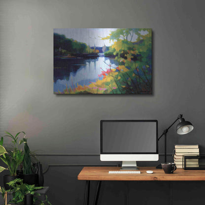 Luxe Metal Art 'Morning Light' by Tadashi Asoma, Metal Wall Art,36x24