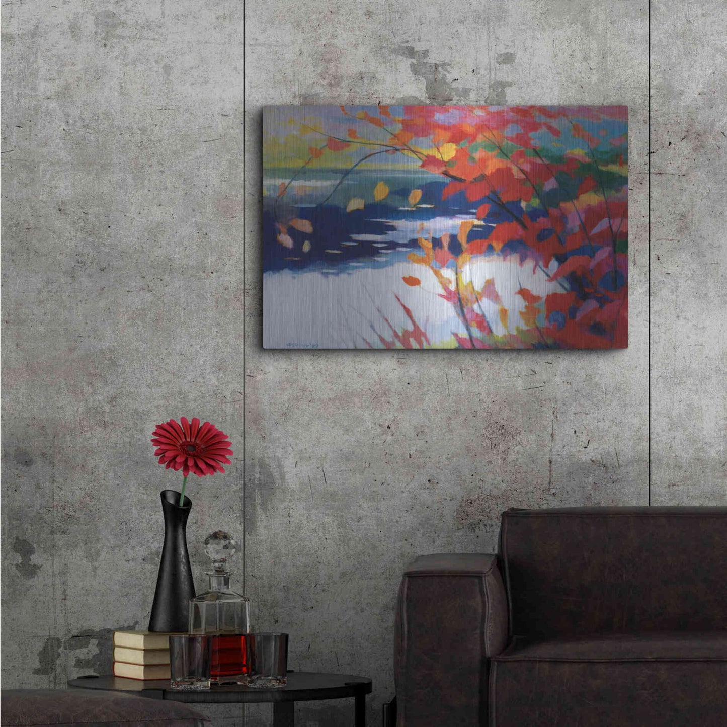 Luxe Metal Art 'Afternoon Calm' by Tadashi Asoma, Metal Wall Art,36x24