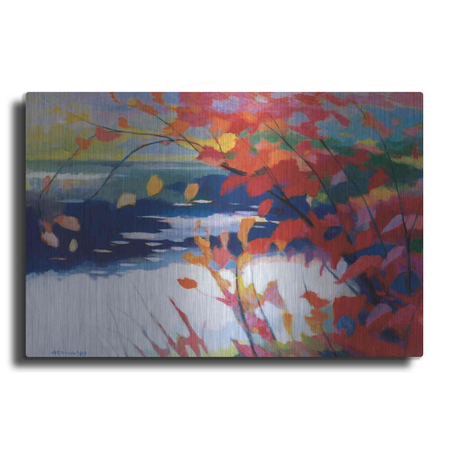 Luxe Metal Art 'Afternoon Calm' by Tadashi Asoma, Metal Wall Art