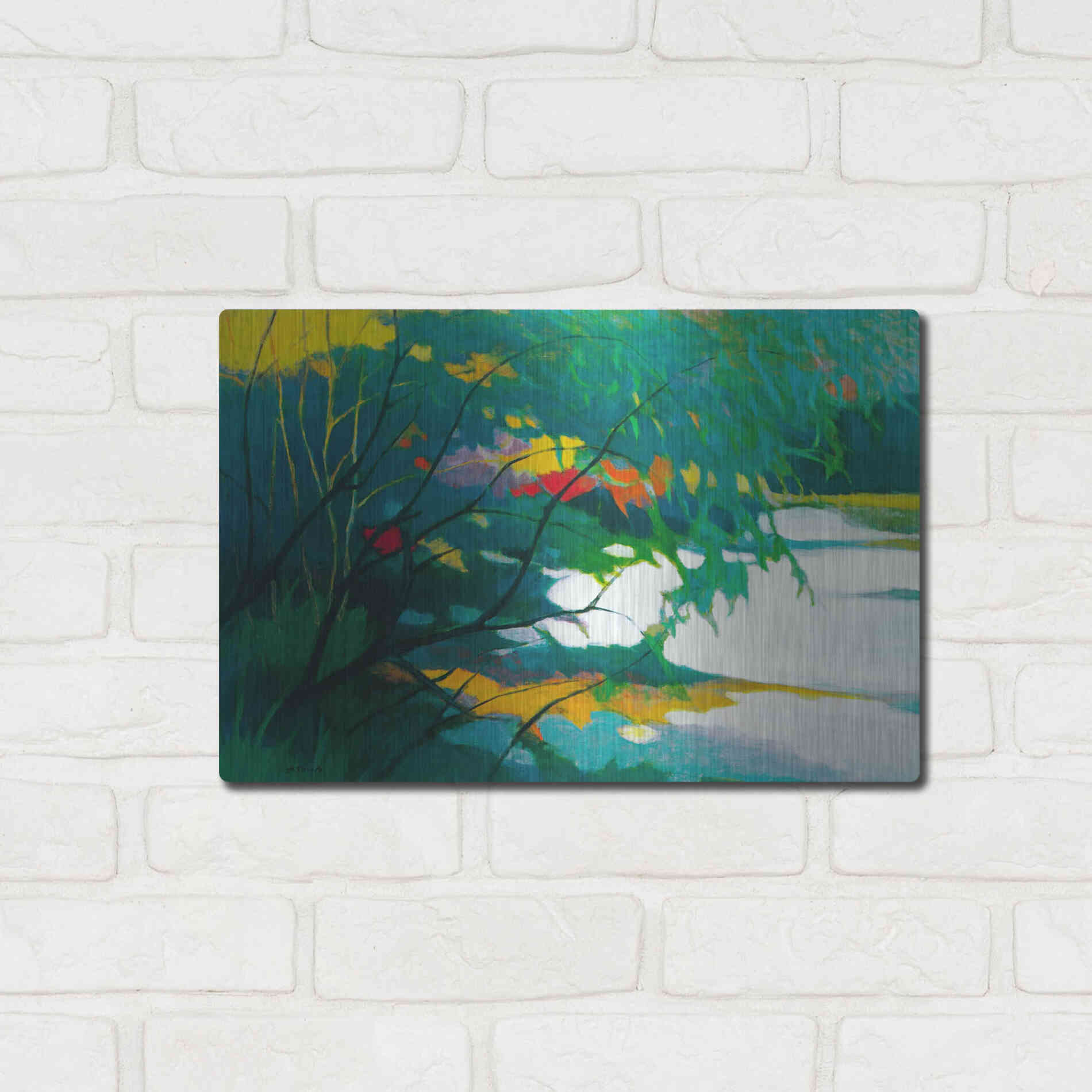 Luxe Metal Art 'Noonday Dreams' by Tadashi Asoma, Metal Wall Art,16x12