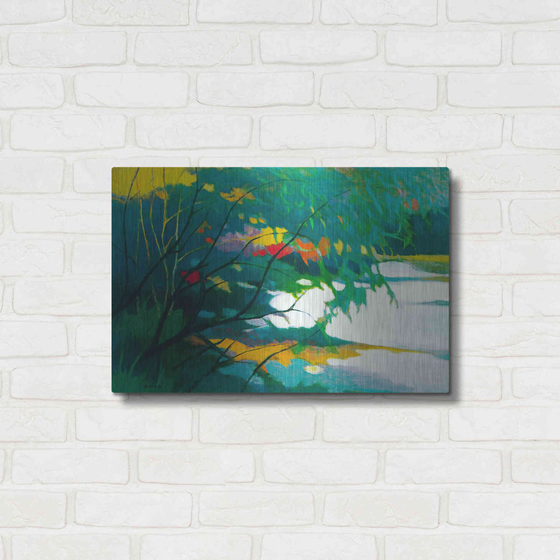 Luxe Metal Art 'Noonday Dreams' by Tadashi Asoma, Metal Wall Art,24x16