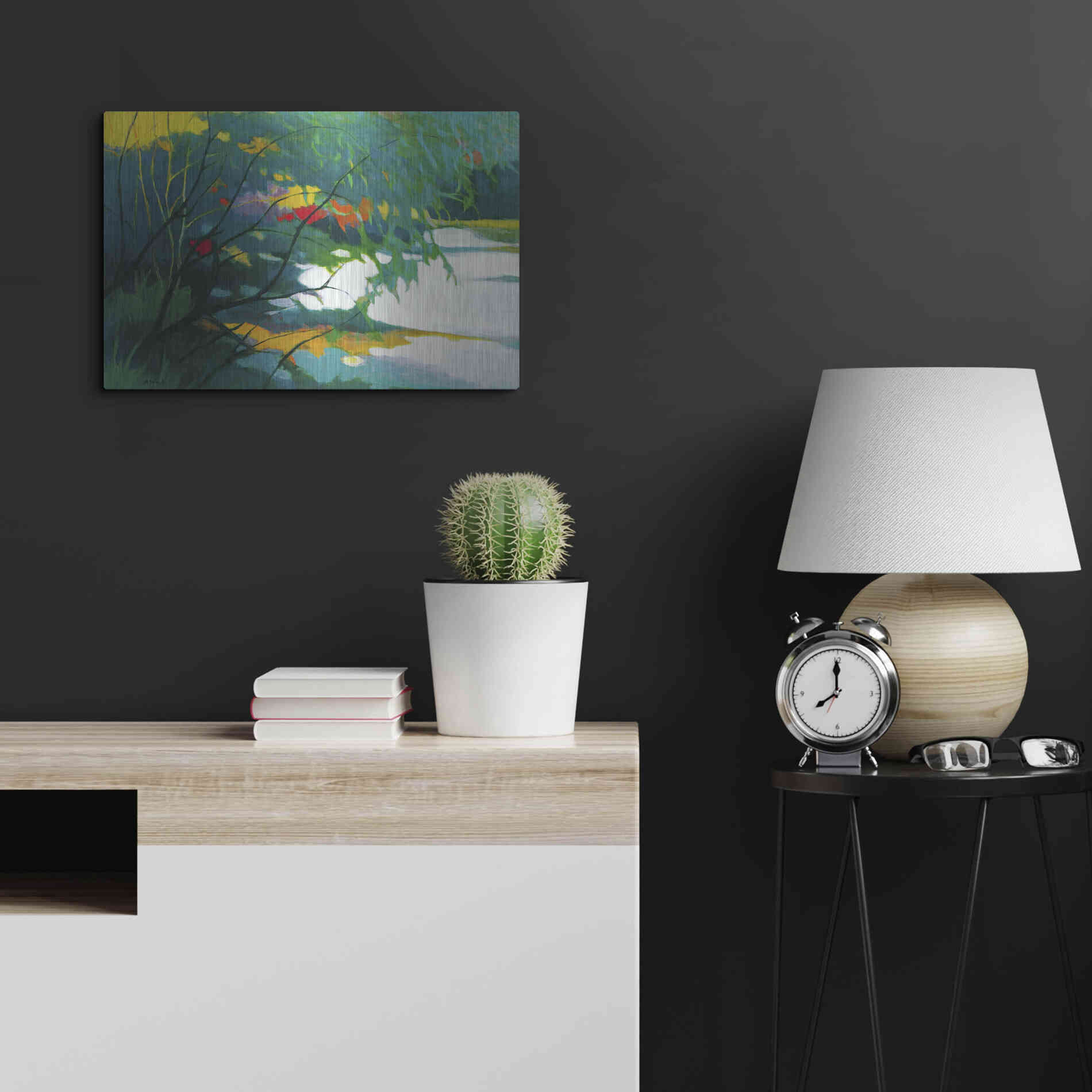 Luxe Metal Art 'Noonday Dreams' by Tadashi Asoma, Metal Wall Art,24x16