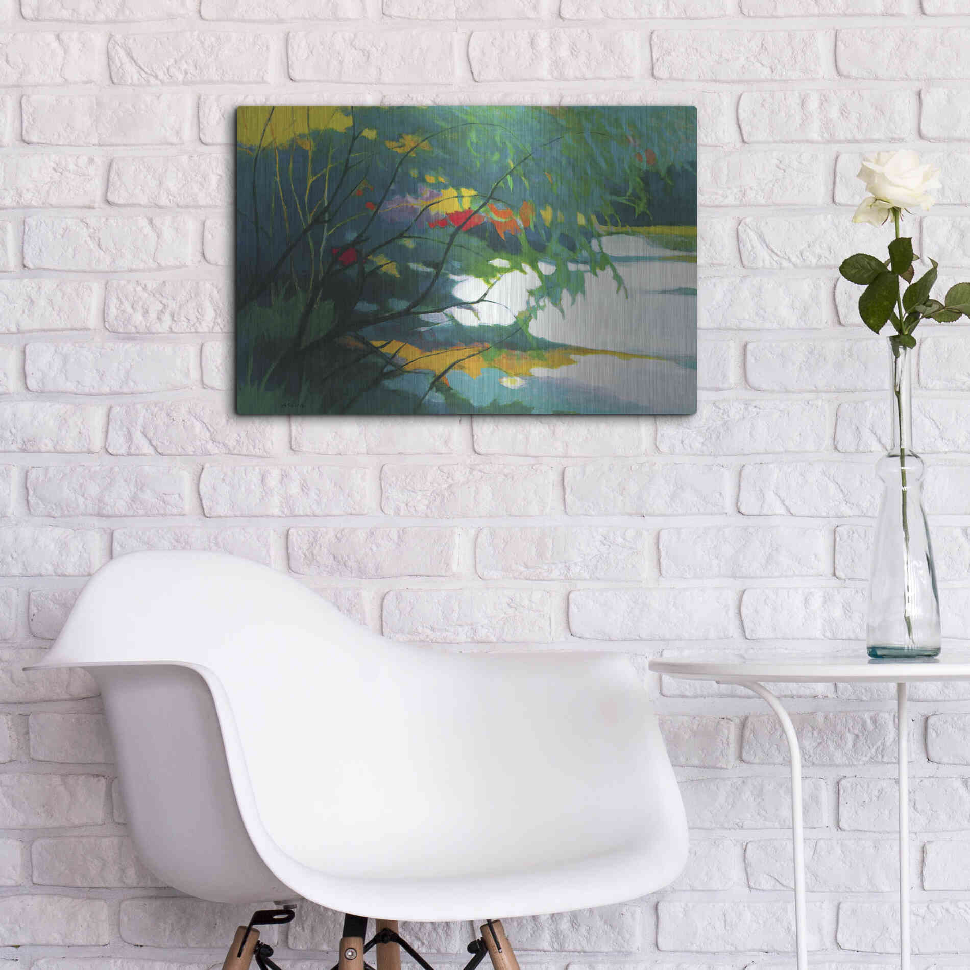 Luxe Metal Art 'Noonday Dreams' by Tadashi Asoma, Metal Wall Art,24x16