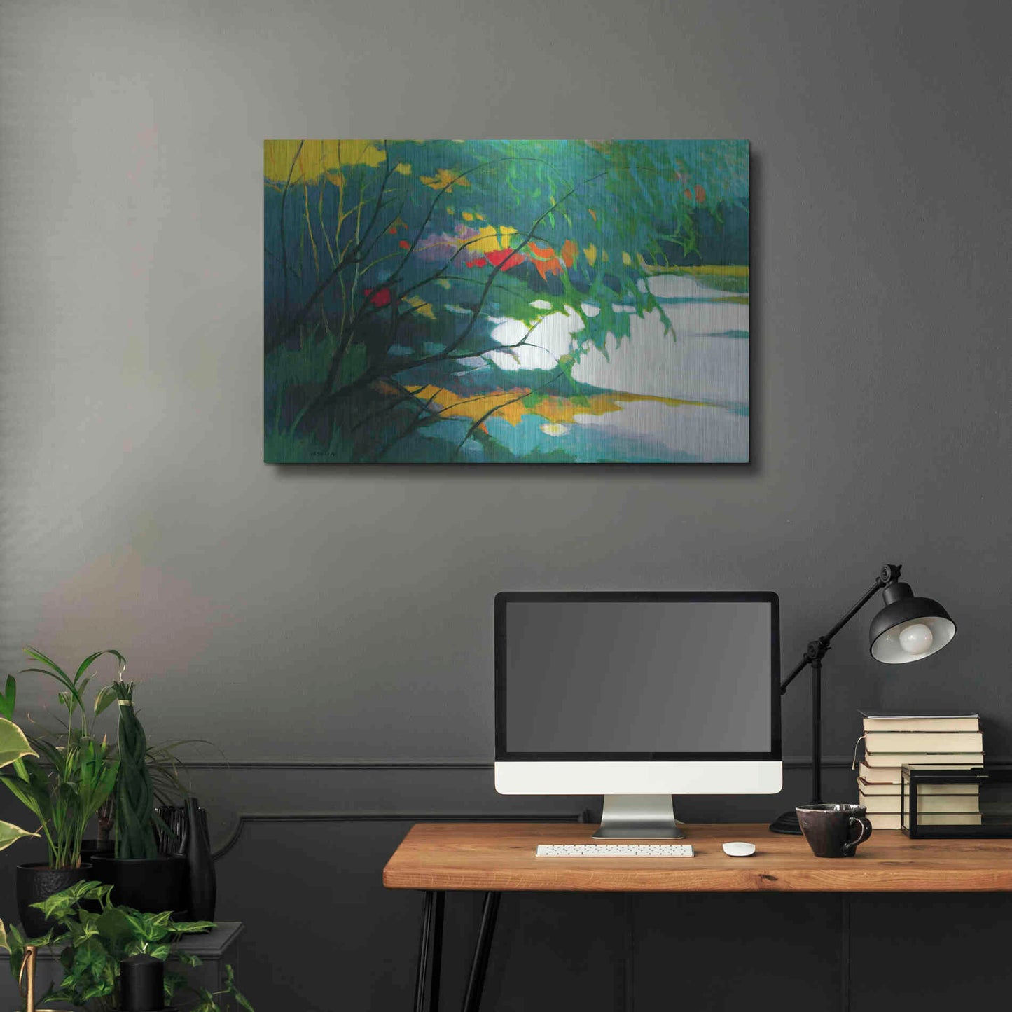 Luxe Metal Art 'Noonday Dreams' by Tadashi Asoma, Metal Wall Art,36x24