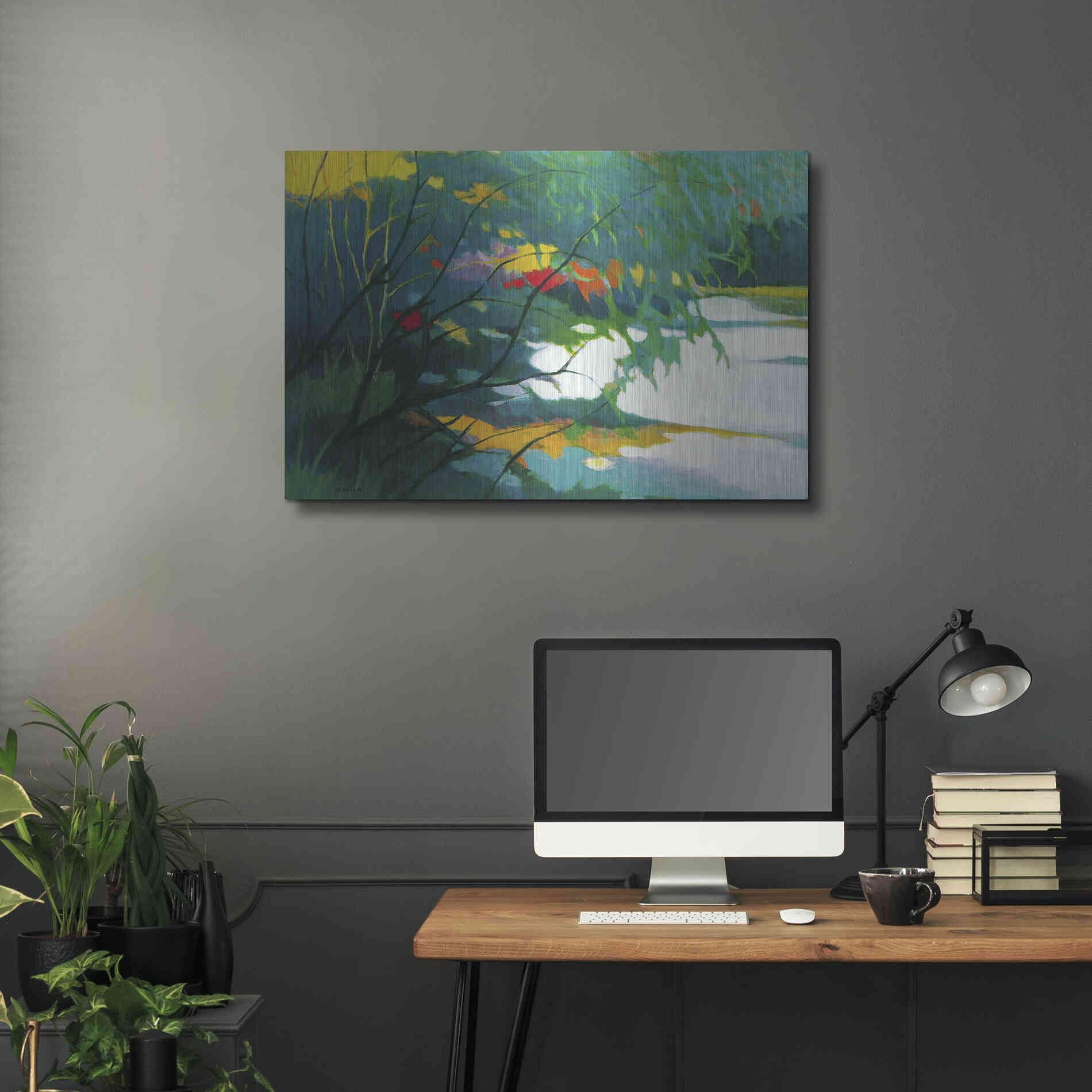 Luxe Metal Art 'Noonday Dreams' by Tadashi Asoma, Metal Wall Art,36x24