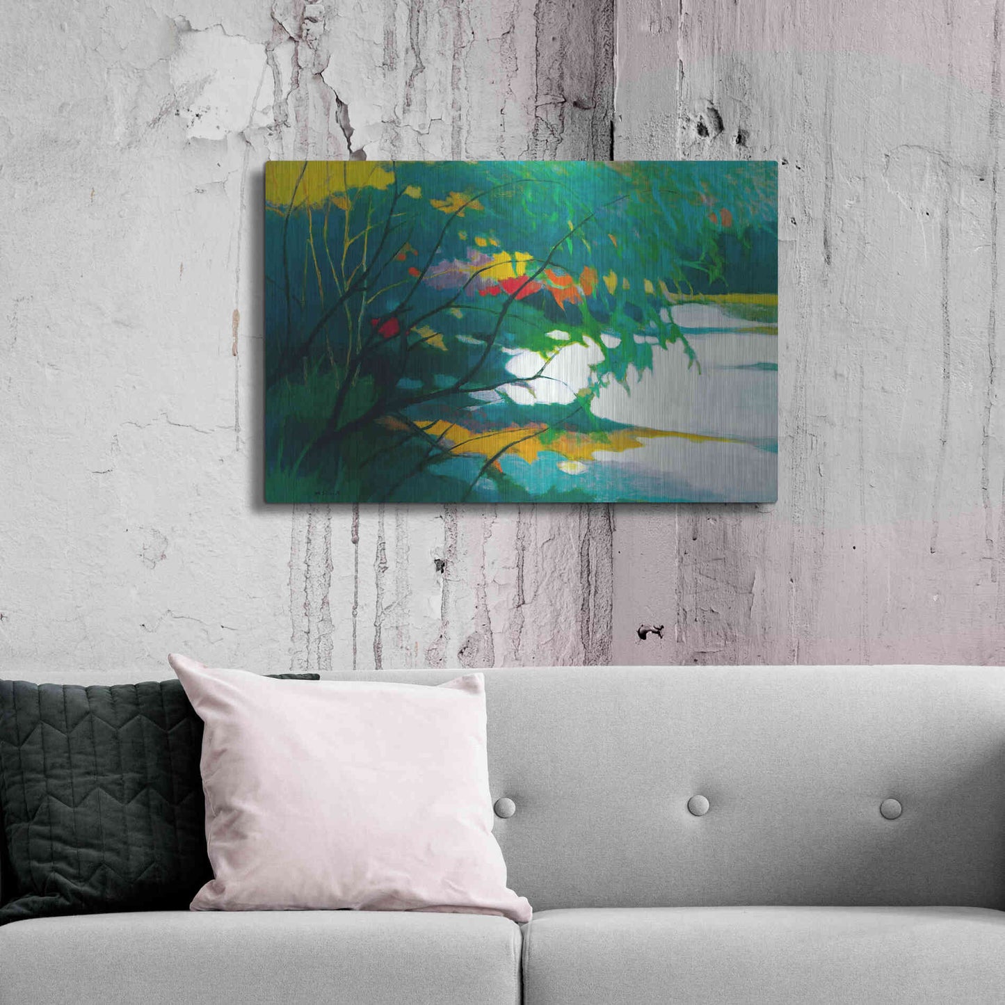 Luxe Metal Art 'Noonday Dreams' by Tadashi Asoma, Metal Wall Art,36x24