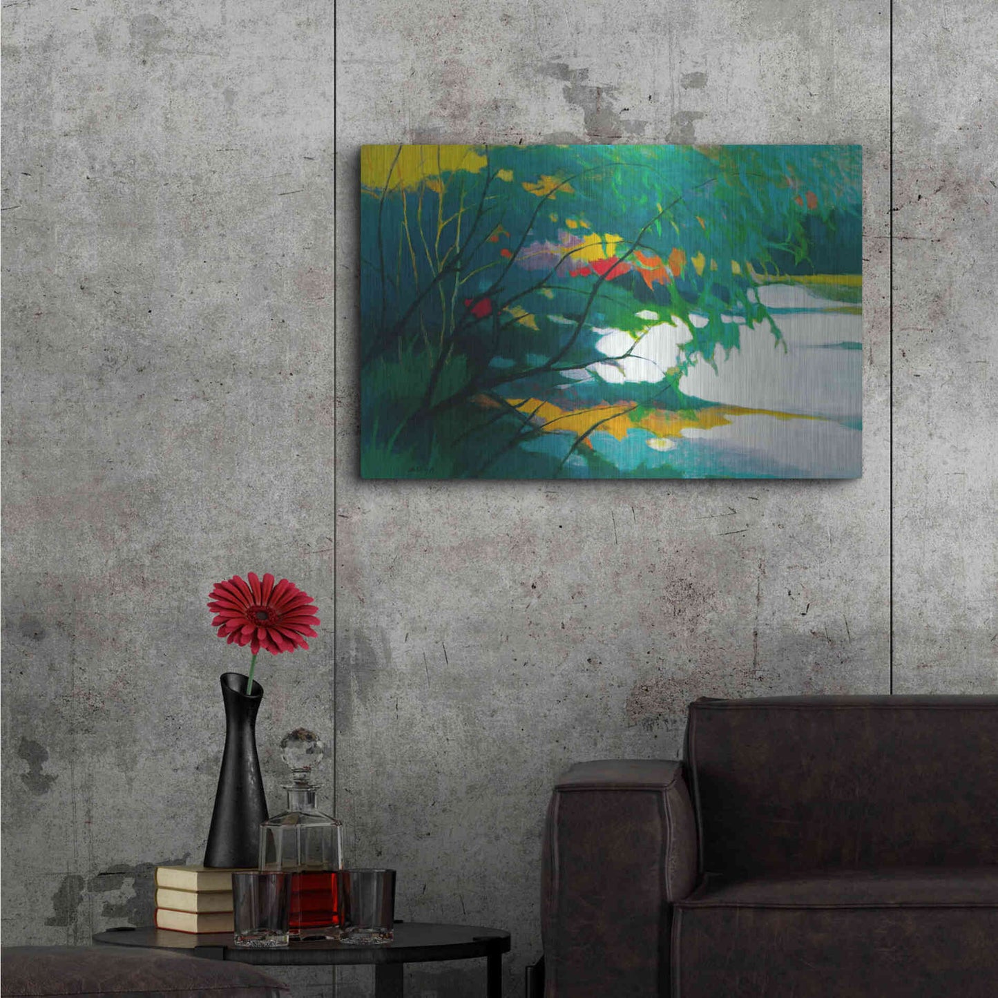 Luxe Metal Art 'Noonday Dreams' by Tadashi Asoma, Metal Wall Art,36x24