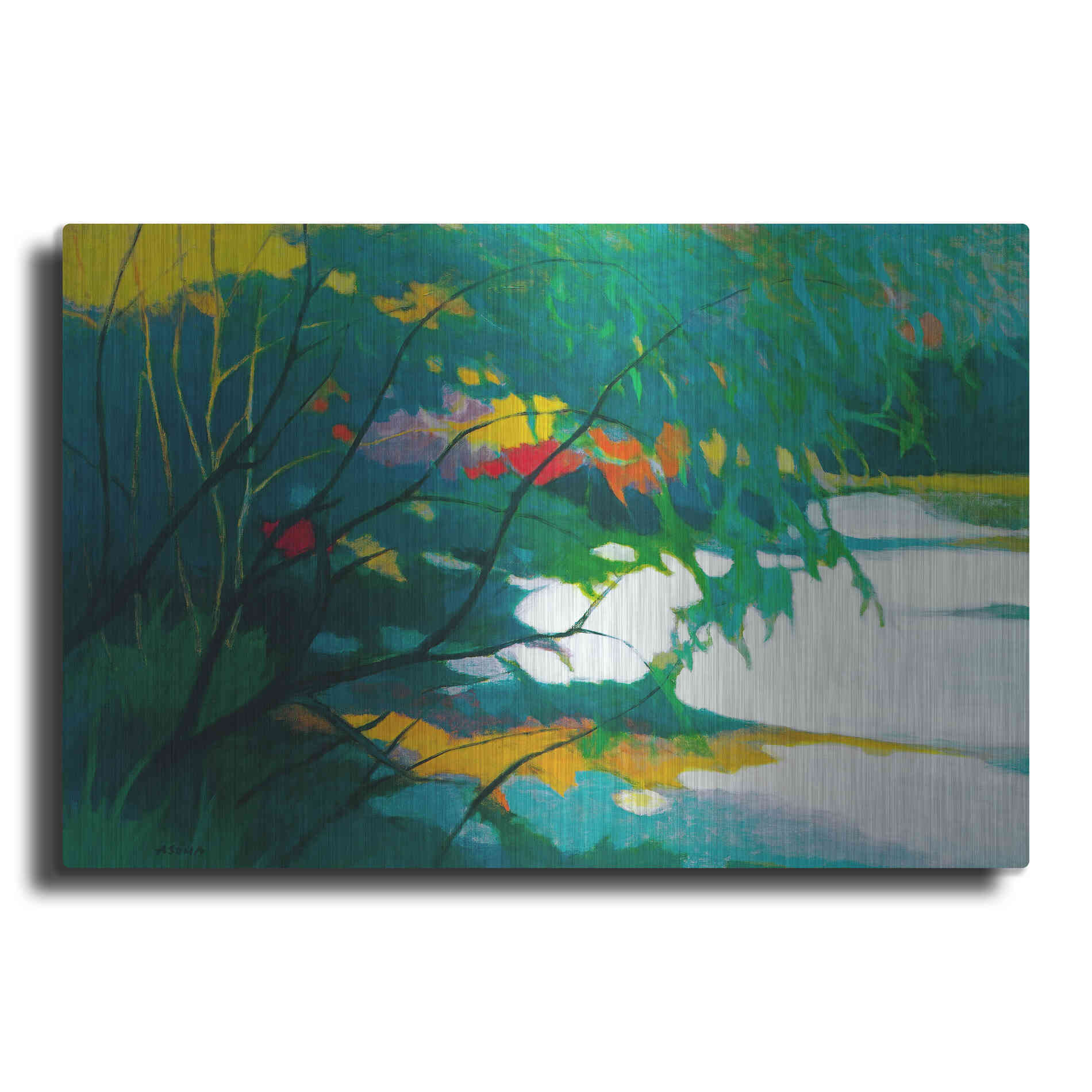 Luxe Metal Art 'Noonday Dreams' by Tadashi Asoma, Metal Wall Art