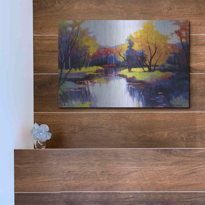 Luxe Metal Art 'Daybreak' by Tadashi Asoma, Metal Wall Art,16x12