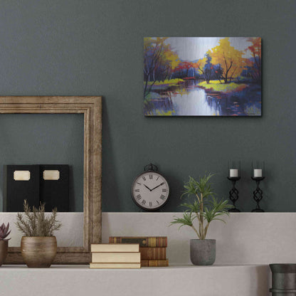 Luxe Metal Art 'Daybreak' by Tadashi Asoma, Metal Wall Art,16x12