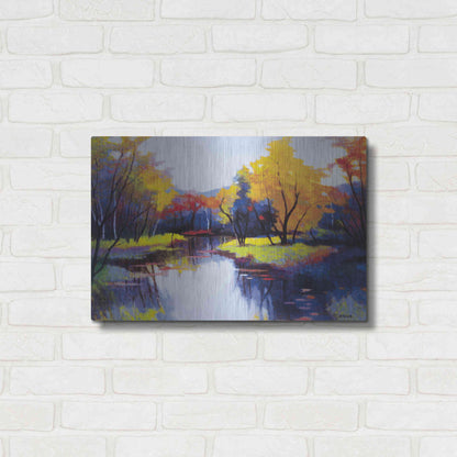 Luxe Metal Art 'Daybreak' by Tadashi Asoma, Metal Wall Art,24x16