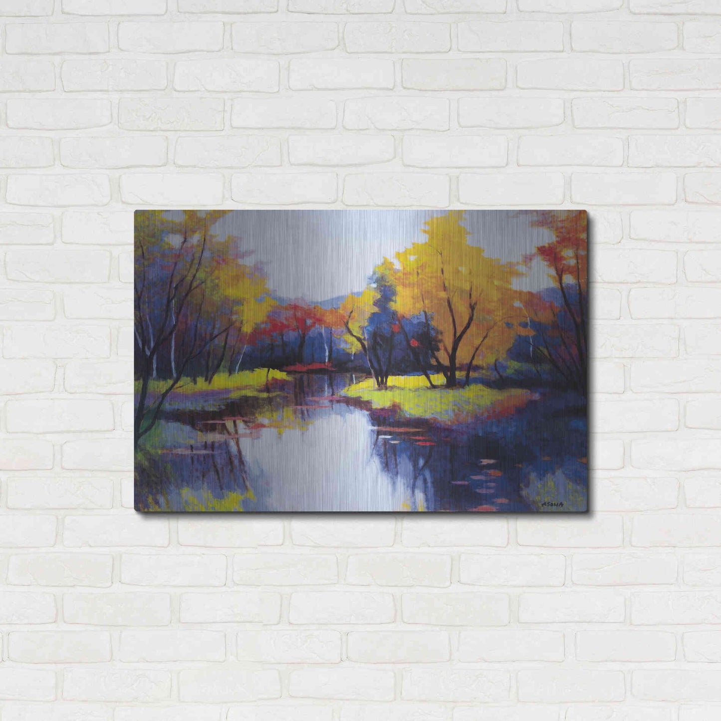 Luxe Metal Art 'Daybreak' by Tadashi Asoma, Metal Wall Art,36x24