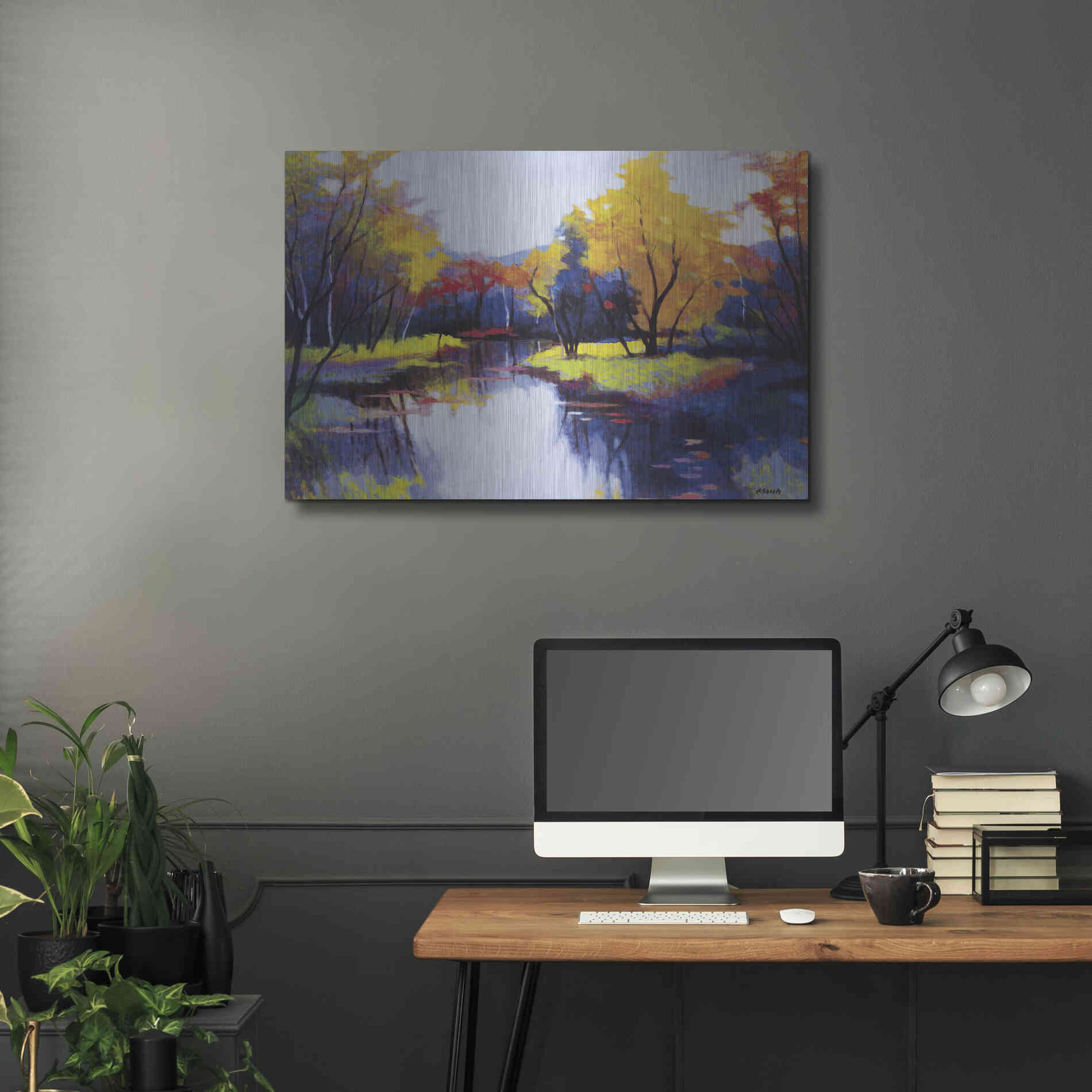 Luxe Metal Art 'Daybreak' by Tadashi Asoma, Metal Wall Art,36x24