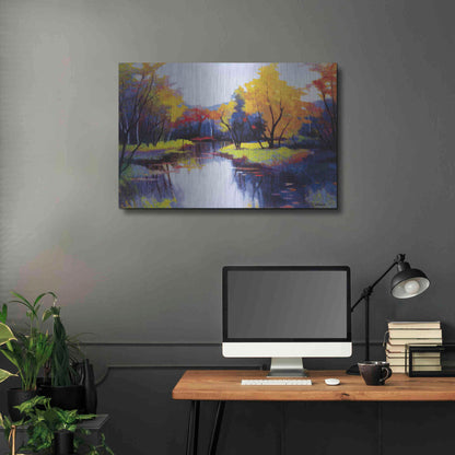 Luxe Metal Art 'Daybreak' by Tadashi Asoma, Metal Wall Art,36x24