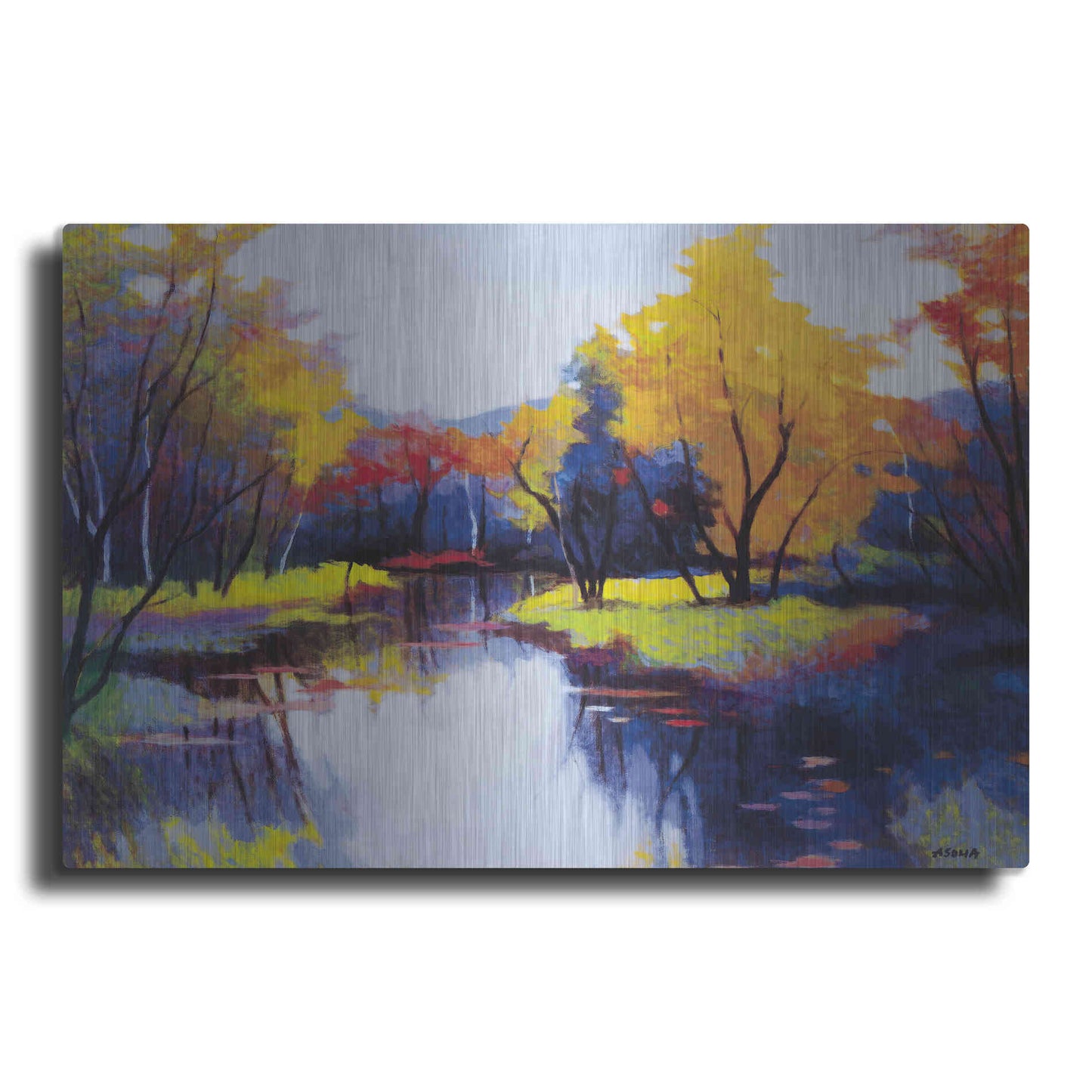 Luxe Metal Art 'Daybreak' by Tadashi Asoma, Metal Wall Art