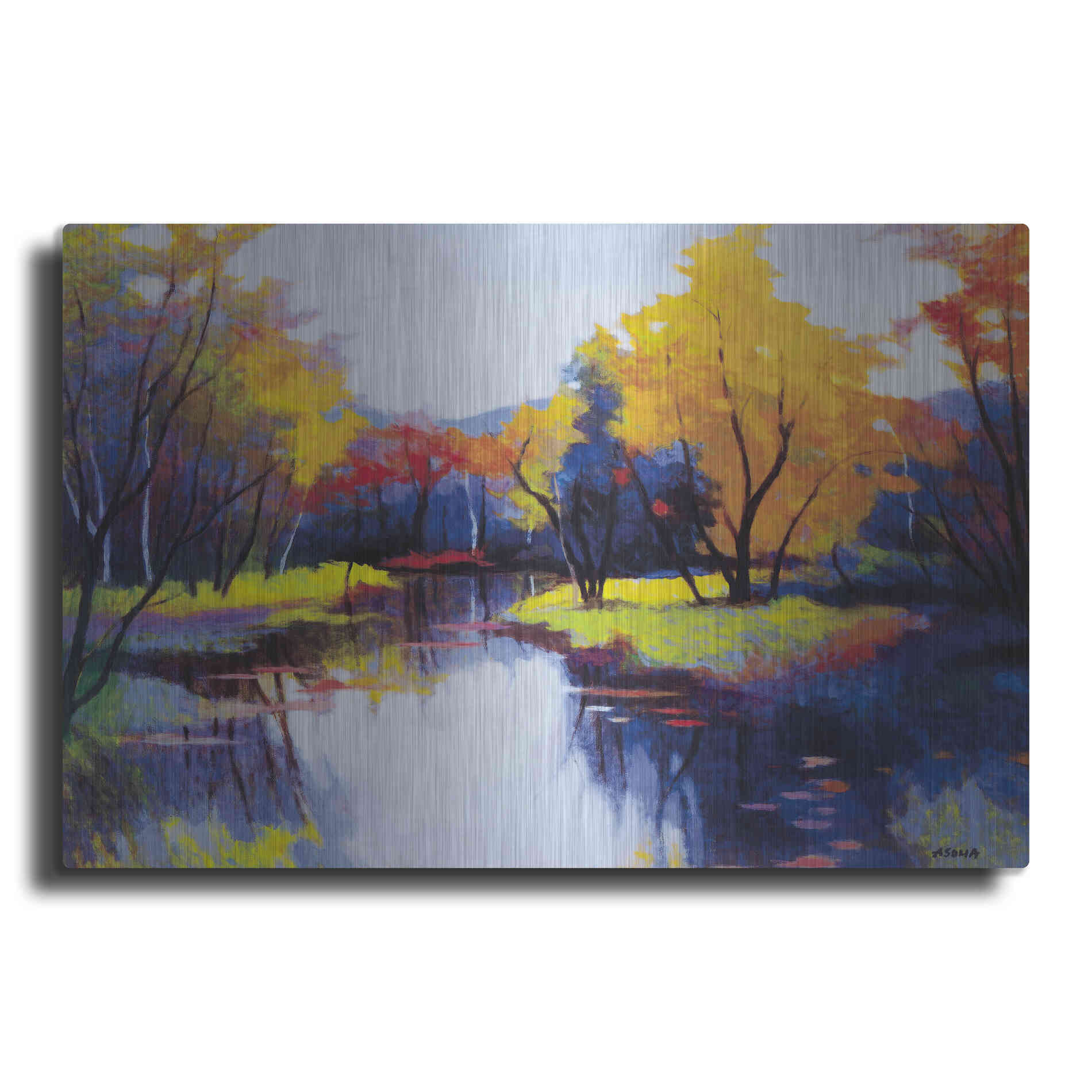 Luxe Metal Art 'Daybreak' by Tadashi Asoma, Metal Wall Art