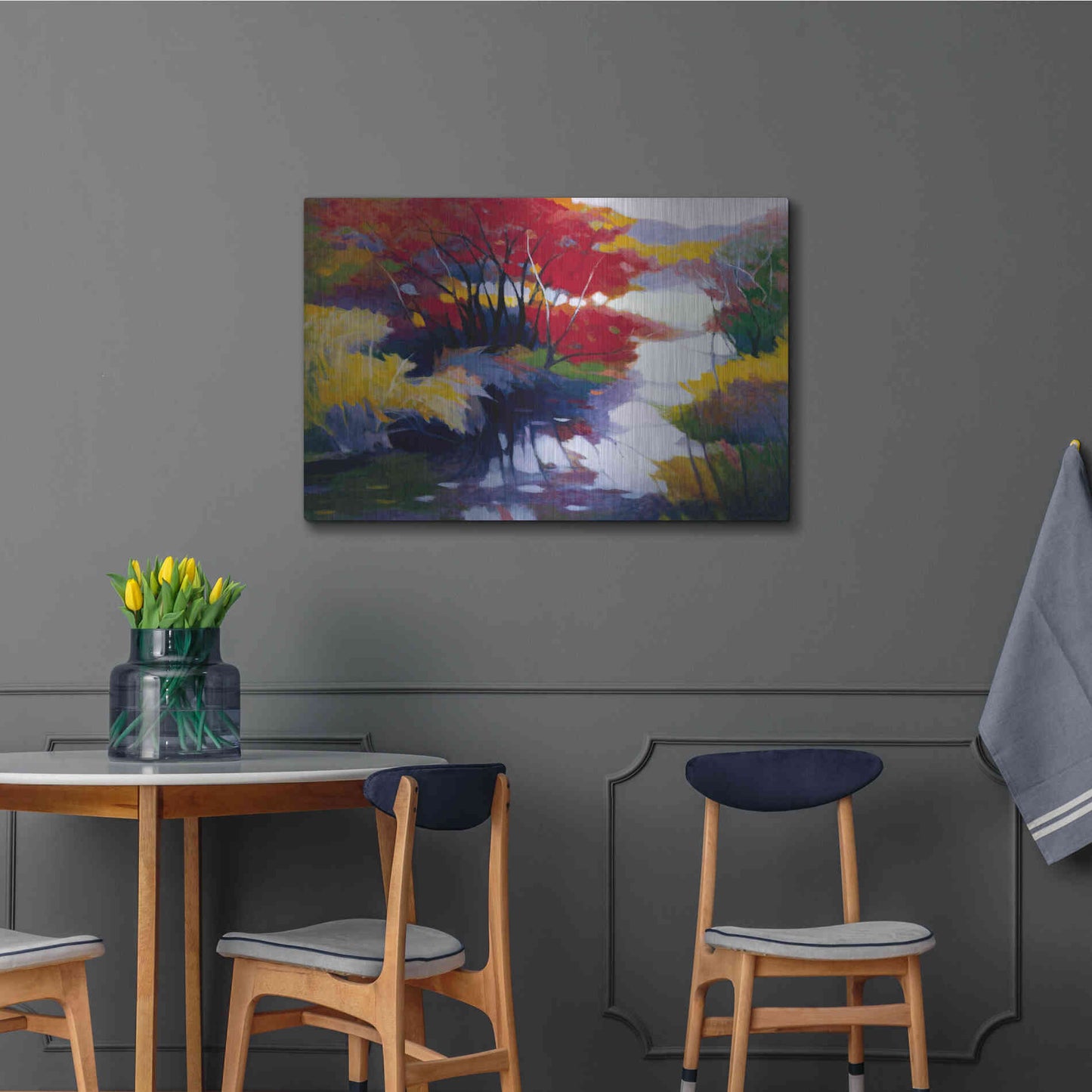 Luxe Metal Art 'Indian Summer' by Tadashi Asoma, Metal Wall Art,36x24