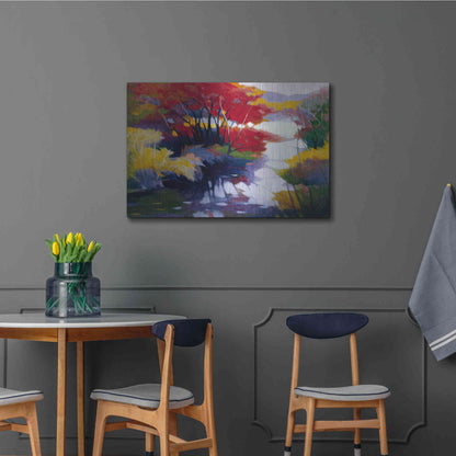 Luxe Metal Art 'Indian Summer' by Tadashi Asoma, Metal Wall Art,36x24