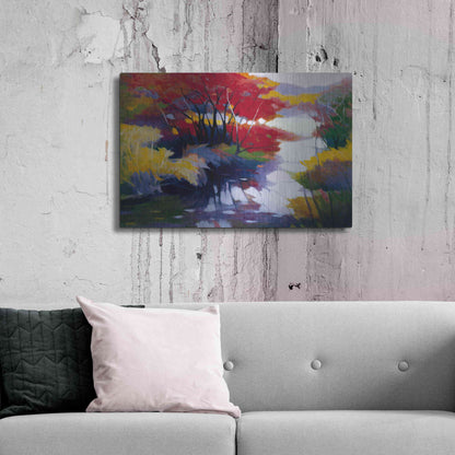 Luxe Metal Art 'Indian Summer' by Tadashi Asoma, Metal Wall Art,36x24