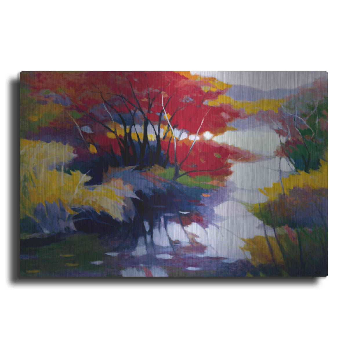 Luxe Metal Art 'Indian Summer' by Tadashi Asoma, Metal Wall Art