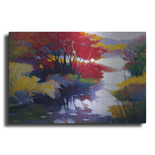 Luxe Metal Art 'Indian Summer' by Tadashi Asoma, Metal Wall Art