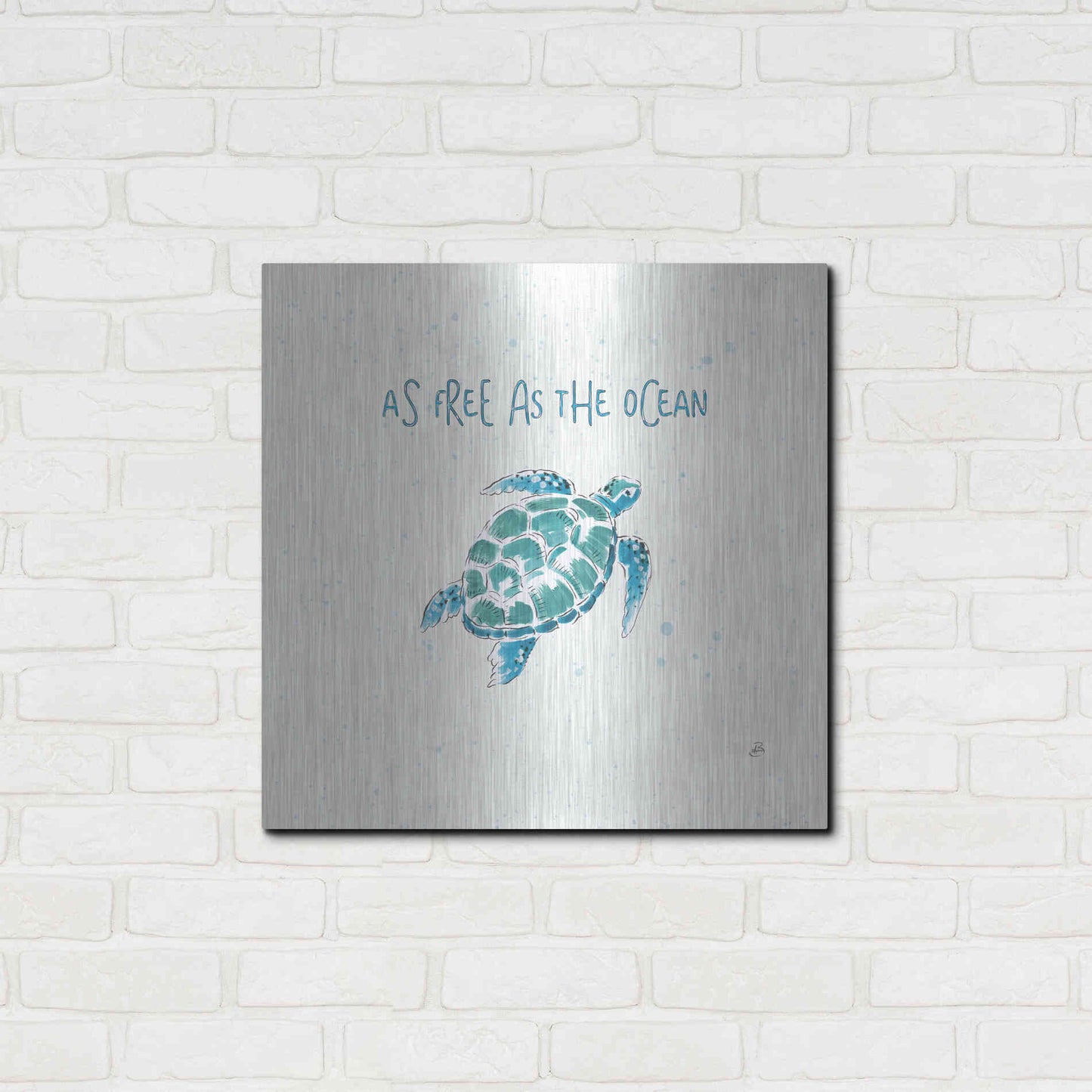 Luxe Metal Art 'Maritime III' by Daphne Brissonet, Metal Wall Art,24x24