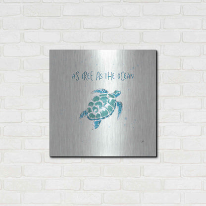 Luxe Metal Art 'Maritime III' by Daphne Brissonet, Metal Wall Art,24x24