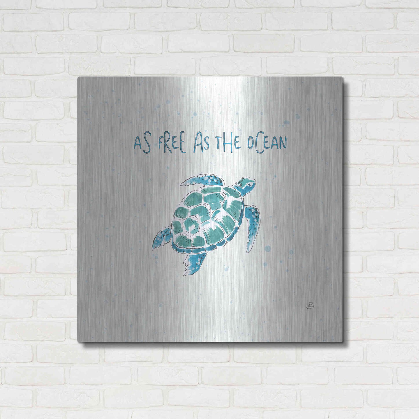 Luxe Metal Art 'Maritime III' by Daphne Brissonet, Metal Wall Art,36x36