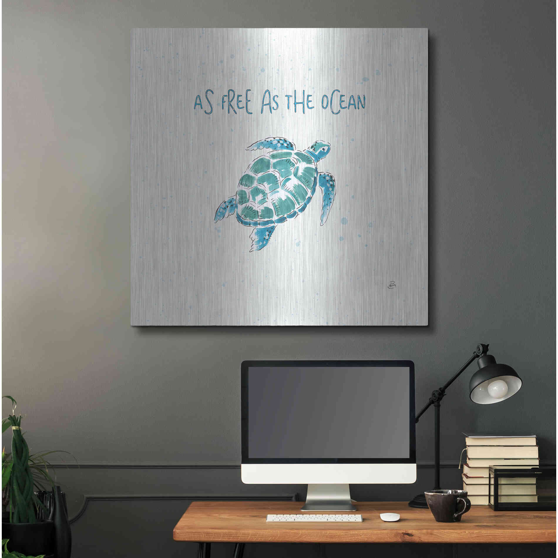 Luxe Metal Art 'Maritime III' by Daphne Brissonet, Metal Wall Art,36x36