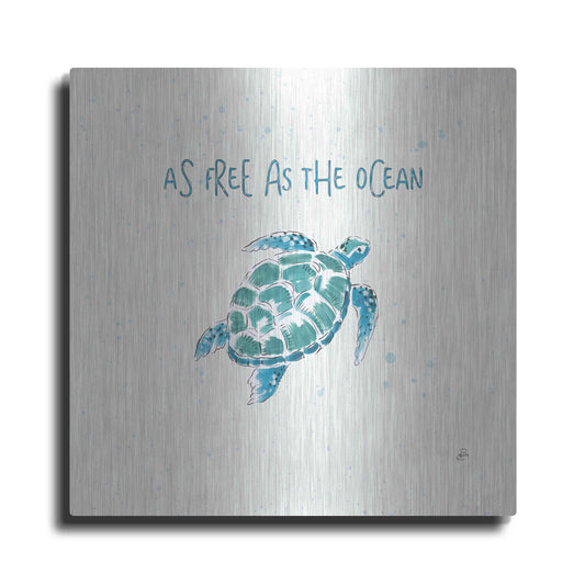 Luxe Metal Art 'Maritime III' by Daphne Brissonet, Metal Wall Art