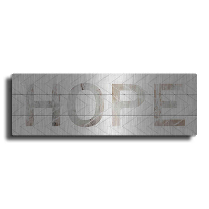 Luxe Metal Art 'Hope Chevron' by Cindy Jacobs, Metal Wall Art