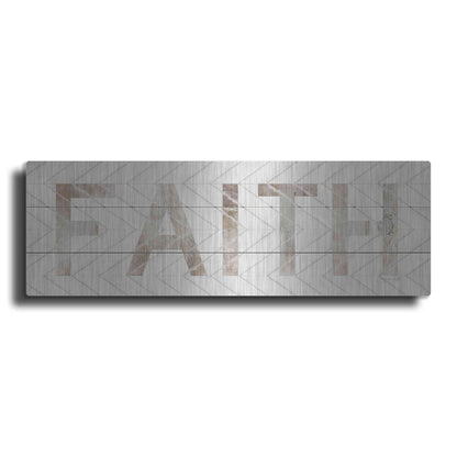 Luxe Metal Art 'Faith Chevron' by Cindy Jacobs, Metal Wall Art