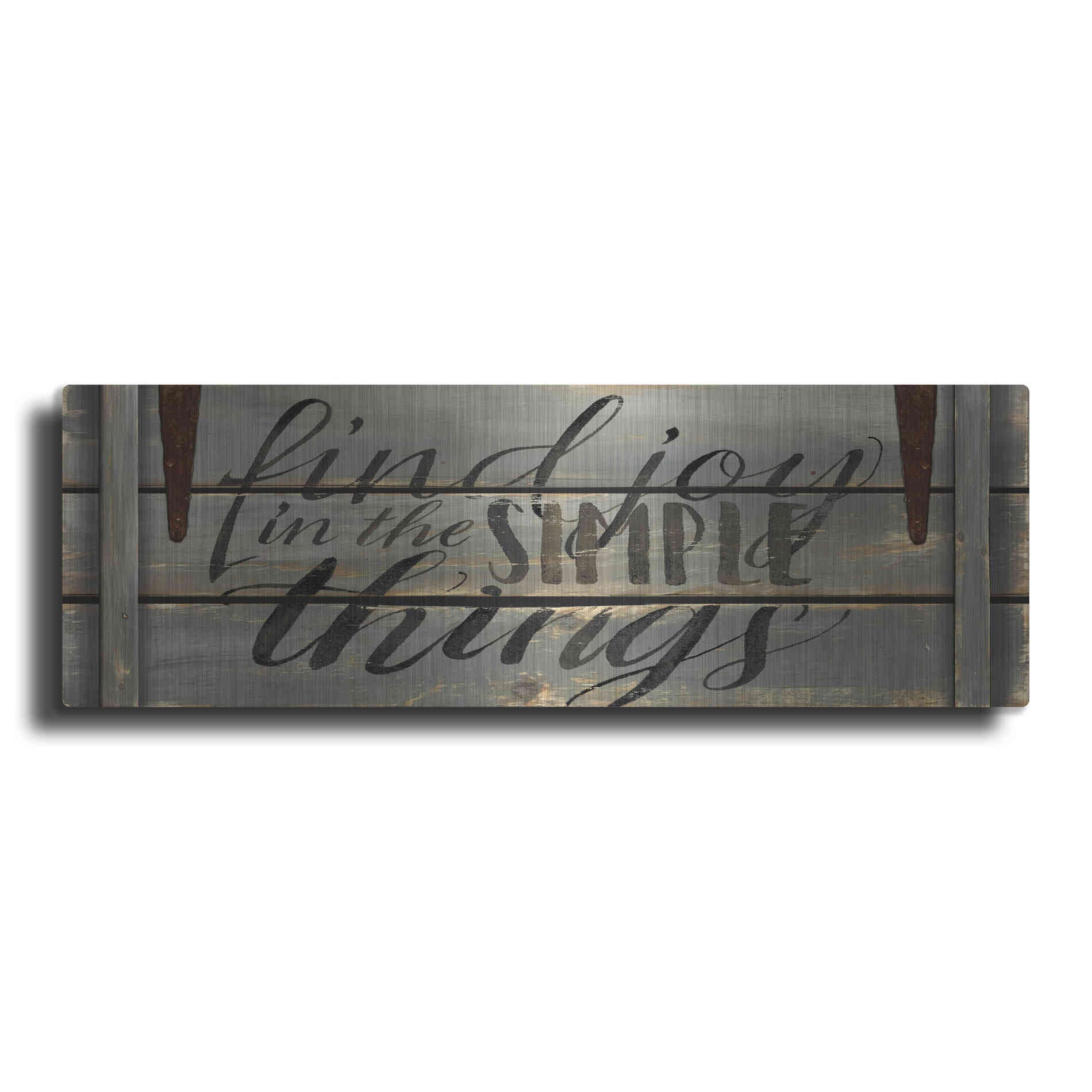 Luxe Metal Art 'Find Joy' by Cindy Jacobs, Metal Wall Art