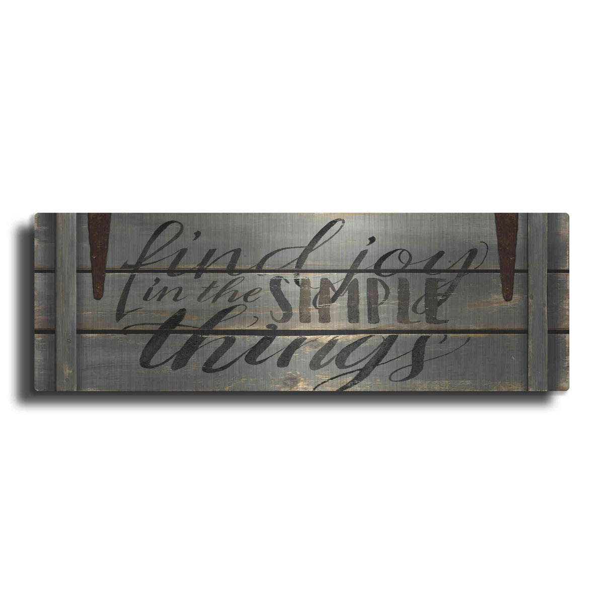 Luxe Metal Art 'Find Joy' by Cindy Jacobs, Metal Wall Art