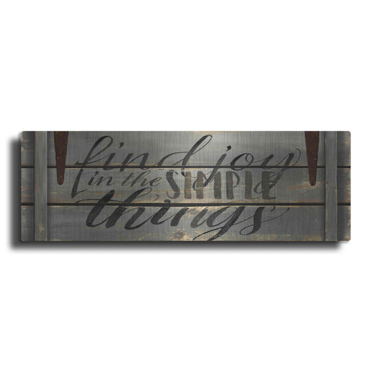 Luxe Metal Art 'Find Joy' by Cindy Jacobs, Metal Wall Art