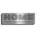 Luxe Metal Art 'Home - A Story of Who We Are Sign' by Cindy Jacobs, Metal Wall Art