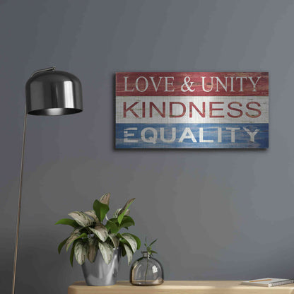 Luxe Metal Art 'Love & Unity' by Cindy Jacobs, Metal Wall Art,24x12