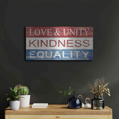 Luxe Metal Art 'Love & Unity' by Cindy Jacobs, Metal Wall Art,24x12