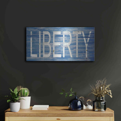 Luxe Metal Art 'Liberty' by Cindy Jacobs, Metal Wall Art,24x12