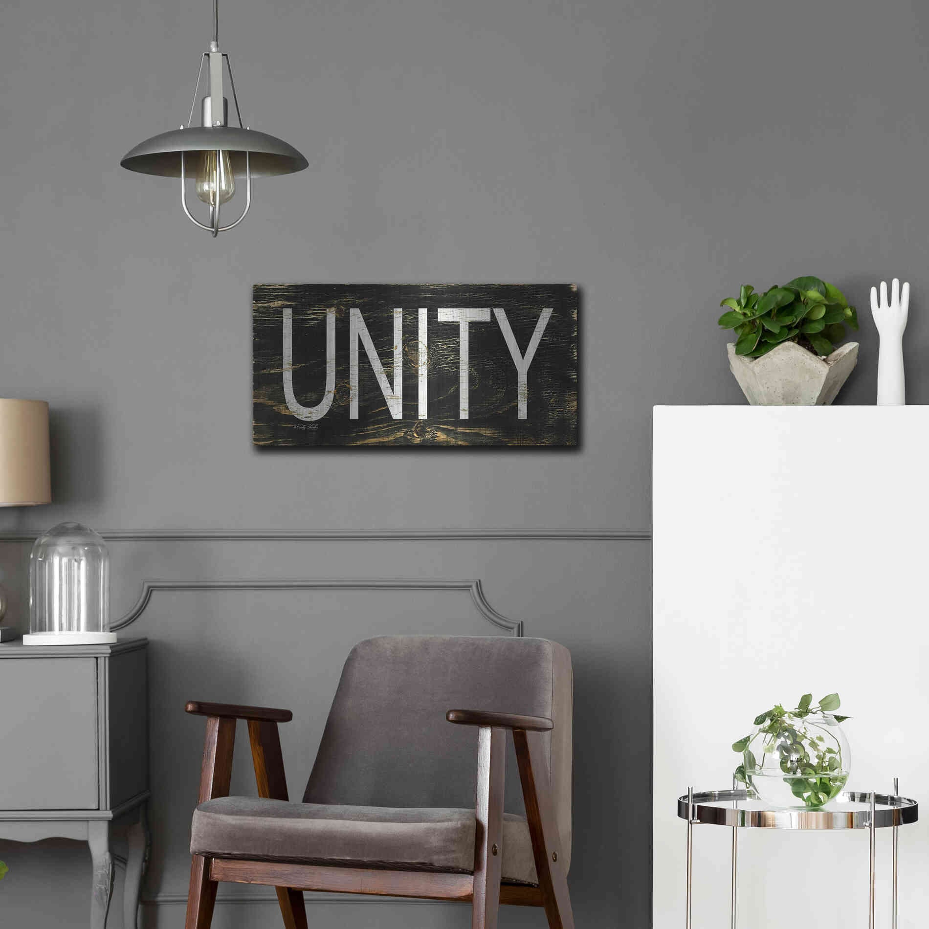 Luxe Metal Art 'Unity' by Cindy Jacobs, Metal Wall Art,24x12