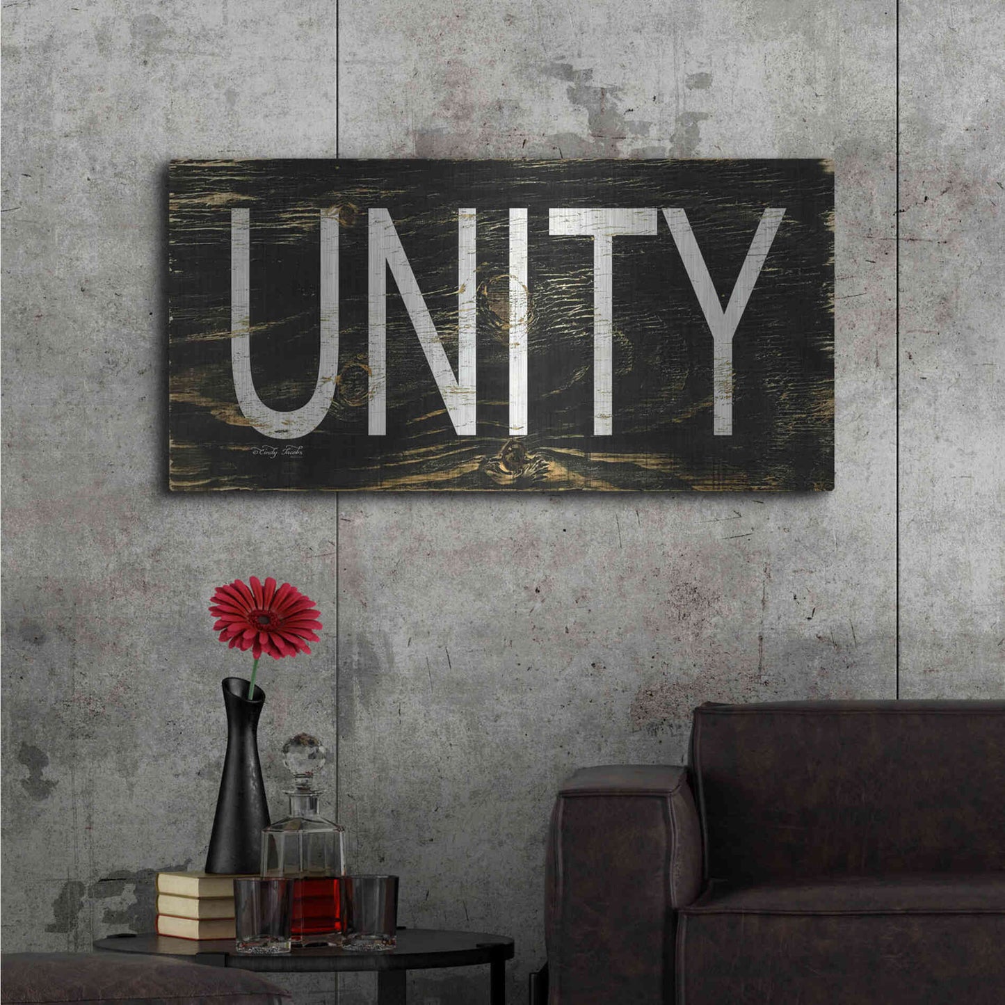 Luxe Metal Art 'Unity' by Cindy Jacobs, Metal Wall Art,48x24
