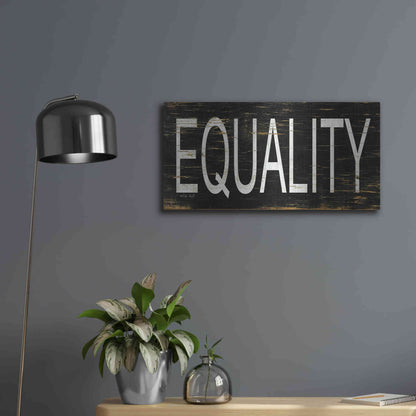 Luxe Metal Art 'Equality' by Cindy Jacobs, Metal Wall Art,24x12