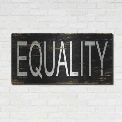 Luxe Metal Art 'Equality' by Cindy Jacobs, Metal Wall Art,48x24