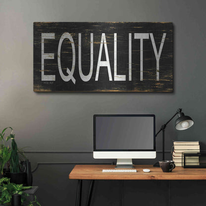 Luxe Metal Art 'Equality' by Cindy Jacobs, Metal Wall Art,48x24