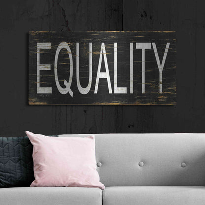 Luxe Metal Art 'Equality' by Cindy Jacobs, Metal Wall Art,48x24