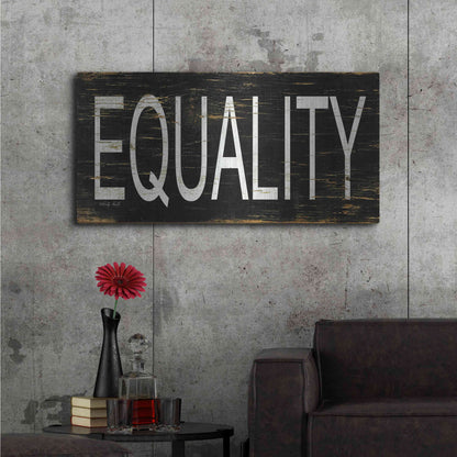 Luxe Metal Art 'Equality' by Cindy Jacobs, Metal Wall Art,48x24