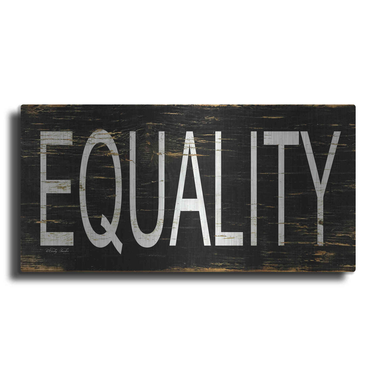 Luxe Metal Art 'Equality' by Cindy Jacobs, Metal Wall Art